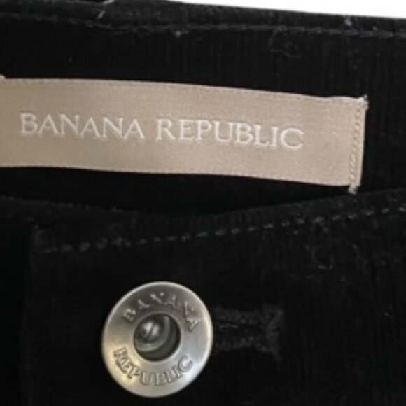 Banana Republic Black Corduroy Skinny Ankle Pant 28 - Picture 2 of 4